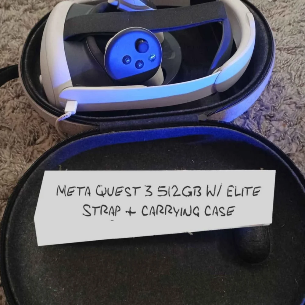 Quest 3 VR Headset - White with Elite Strap